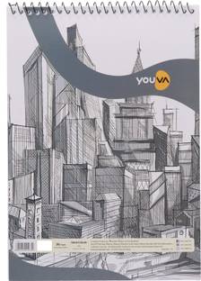 Youva Drawing Sketch Book-Top Spiral Bound-A4 Size 21 cmx29.7 cm Sketch Pad