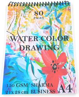 PerDay A4 Sketchbook For Kids Set of 1, Size 28x21 cm 80 Pages Smooth Paper Sketch Pad