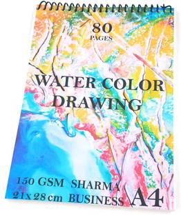 ARETOR A4 Sketch Artists Book Drawing Book with 150 GSM Thick Paper 40 Sheets 80 Pages Sketch Pad