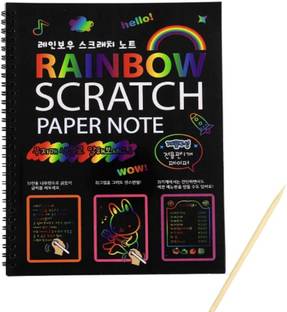 90 Degree Scratch And Draw Books For Kids Drawing Art Craft Activity Book With Sticks Sketch Pad