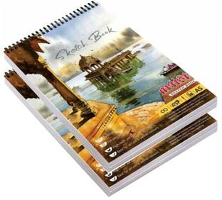 VARIETY A/5 SKETCH BOOK PACK OF 2 [BLACK & WHITE] Sketch Pad