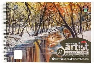 ANUPAM Artist Drawing Book A4 100 Perforated Pages 130GSM Acid Free Sketch Pad