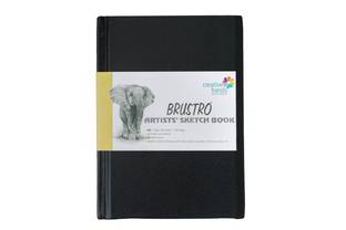 BRuSTRO Artists Sketch Book A6 Size Stitched Bound 160 Pages 110 GSM (Acid Free) Sketch Pad