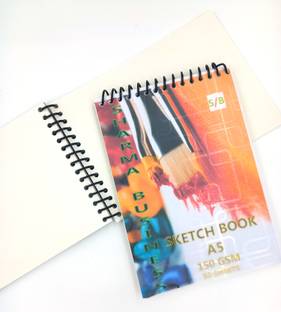 SHARMA BUSINESS A5 drawing pad pack of 1 sketchbook for students,kids for Painting,sketching Sketch Pad