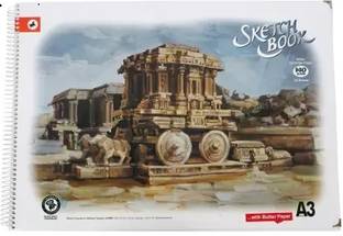 SKY GLORIOUS Shipra A3 Size (Top Cover ) (With Butter Paper) Sketch Pad with 4 Pencil set Sketch Pad