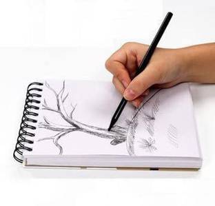 KRASHTIC A5 Sketch Book for Drawing and Sketching 140 GSM Ivory Sheet For Artist Set of 1 Sketch Pad