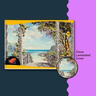 NAVNEET Youva Soft Bound Black Drawing Book 36 Pages Sketch Pad