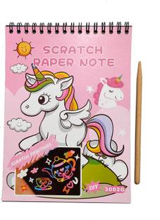 AKTOON TOYS Cartoon Printed Scratch Paper Regular Notebook Plain 10 Pages