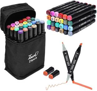 aptetit 24 multi color sketch pen with atrective look Nib Sketch Pens  with Washable Ink