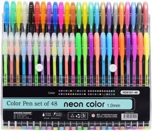 feelhigh 48 color pen Metalic,Glitter ,pastel color Nib Sketch Pens
