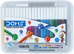 DOMS Aqua Non-Toxic Watercolour Round Nib Sketch Pens