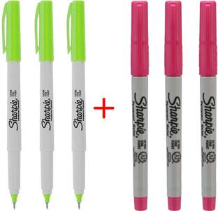 Sharpie Ultra fine point marker permanent pack of 6 Ultra fine Nib Sketch Pens