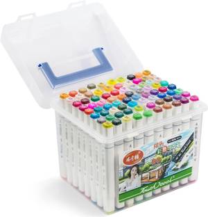 Like it 80Dual Tip Art Marker Color for Painting Sketching Calligraphy Drawing Twin Head