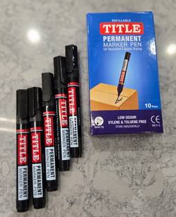 TITLE (LABLE) Refillable Black Permanent Marker