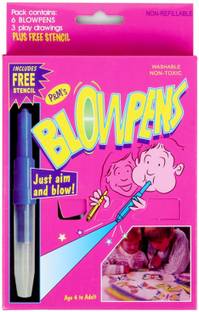 Quinergys Magic Blow Pens Super Nib Sketch Pens  with Washable Ink