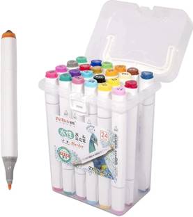 QUICKNEED Double Sided Art Marker Pens For Drawing Peacockey Dual Tip Nib Sketch Pens