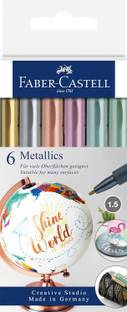 FABER-CASTELL Metallic Marker 1.5 mm Nib Sketch Pens