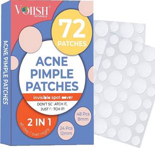 VOIISH Pimple Acne Removal Absorbs Puss Overnight For All Skin (Patches 72) (40 g)
