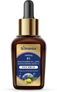 St.Botanica B3 Niacinamide 10%, Zinc & Hyaluronic Acid 1% Professional Face Serum