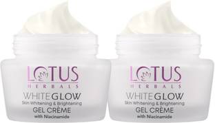 LOTUS HERBALS Whiteglow Skin Whitening & Brightening Gel Cream (Pack of 2) (60g * 2)))