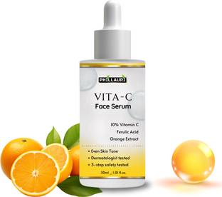 Phillauri 10% Vitamin C Serum With Hyaluronic Acid For Skin Brightening