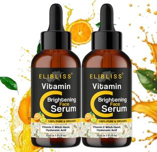 ELIBLISS Vitamin C Serum, Anti-Aging, Dark Circle / Fine Line / Sun Damage Pack of 2