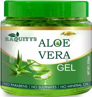 RAQUITYS 99% Pure Aloe Vera Gel - Ultimate for Skin and Hair - No Parabens, Silicones.