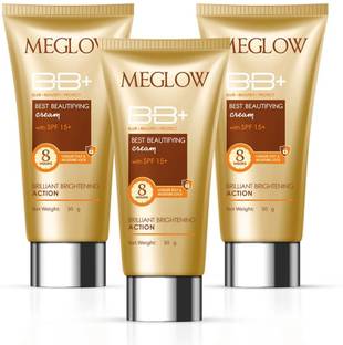 meglow Daily BB Cream for Women with SPF 15+ | Lightweight, Hydrating & Blends Easily