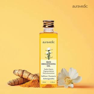 AURAVEDIC Saffron original face oil for glowing skinAshwagandha pigmentation serum