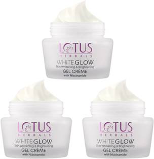 LOTUS Whiteglow Skin Whitening Brightening Gel Cream SPF 25 (pack of 3)