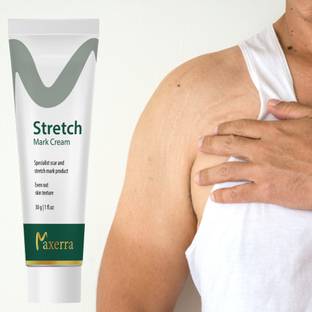 MAXERRA Stretch Marks Scar removal cream oil in during after pregnancy delivery women