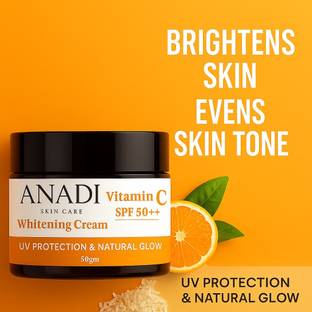 ANADI Vitamin C Whitening Cream for Glowing Skin | SPF 50++ UV Protection