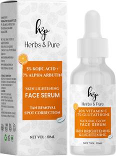 Herbs and Pure Natural Glow Face Serum with Vitamin C & Glutathione