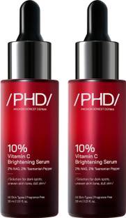 Proven Honest Derma /PHD/ 10% Vitamin C Brightening Serum with 2% NAG & Tasmanian Pepper (Pack of 2)