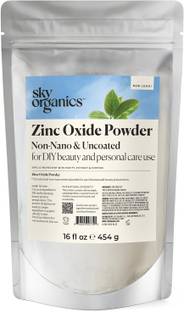 Sky Organics Uncoated and Non-Nano 100% Cosmetic Grade Zinc Oxide Powder for DIY Sunscreen