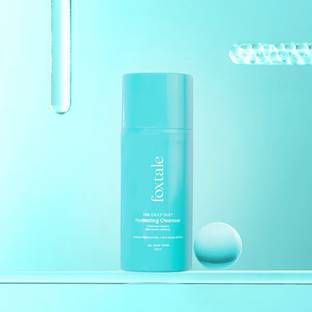 Foxtale The Daily Duet Gentle Cleanser Hydrating,Restores Moisture Hyaluronic Acid & Red Algae Extract Face Wash & Makeup Remover