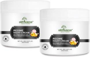 Earth Science Ayurveda Regime Night Face Cream with Collagen,Retinol,Hyaluronic , Q10, Vitamin C