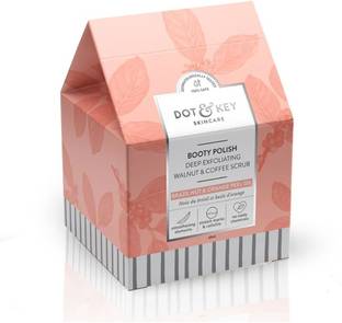 Dot and key Booty Polish Deep Exfoliating Walnut & Coffee Body Scrub, 60ml, for butt, thighs and hips, anti-cellulite and dark spots reduction