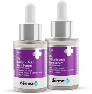 The Derma Co 2% Salicylic Acid Serum with Witch Hazel & Willow Bark for Active Acne