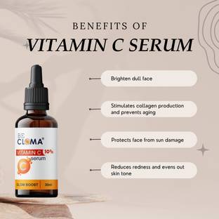 Becloma Vitamin C serum 10% for Skin Brightening, UV Damage & Glow(Stable Vit C serum)