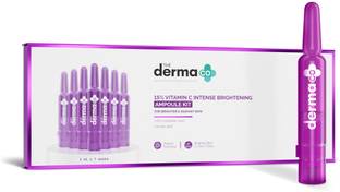 The Derma Co 15% Vitamin C Intense Brightening Ampoule Kit with Ferulic Acid for Bright Skin