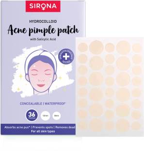 SIRONA Acne Pimple Patch for Face with Hydrocolloid & Salycylic Acid - 36 Patches