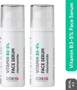 Cos-IQ Niacinamide Vitamin B3-5% High Dose Face Serum 1% Multi-Peptide Complex & 2% HA