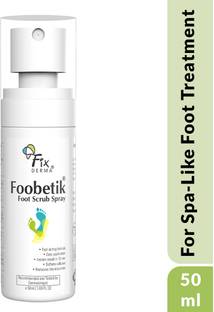 Fixderma Foobetik Foot Scrub Spray Dead Skin & Tan Removal Darkness Blackness Removal Scrub