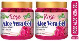 Ventina Organics 100% Pure Rose Aloe Vera Gel for Beautiful Skin & Hair