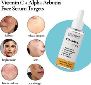 RoseBrite Vitamin C 10% & Alpha Arbutin Skin Transformer – Fades Blemishes, Boosts Collagen & Enhances Glow