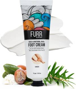 FURR By Pee Safe Urea & Natural AHAs Foot Cream | Unisex | For Dry & Cracked Heels | Deeply Hydrates, Repairs & Exfoliates | Shea Butter | Tea Tree Oil | Aloe Vera Extract