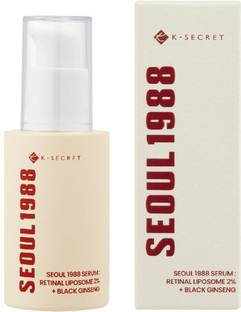 SEOUL1988 Serum : Retinal Liposome 2% + Black Ginseng, 30ml/1.01fl.oz | 58% Black Ginseng Extract | Retinal serum, Bakuchiol, VitaminC&3Peptides for Wrinkle Care | Korean Skincare
