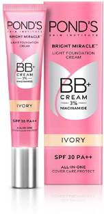 POND's BB+ Cream | Instant Spot Coverage | Light Make-up Glow | SPF 30 PA++ | Ivory