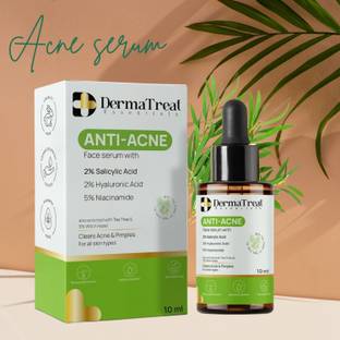 DermaTreat Essentials Face Serum for Pimple-Free & Glowing Skin | Targets Acne, Redness & Open Pores